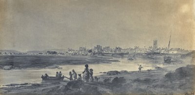 Cardiff dal sud da Paul Sandby