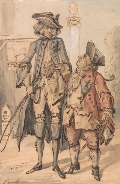 Caricatura di George Bubb Dodington e Sir Thomas Robinson da Paul Sandby