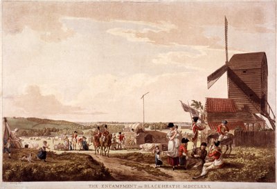 Accampamento su Blackheath, Greenwich, Londra, 1780 da Paul Sandby
