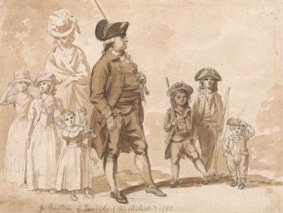 James Gandon e famiglia da Paul Sandby