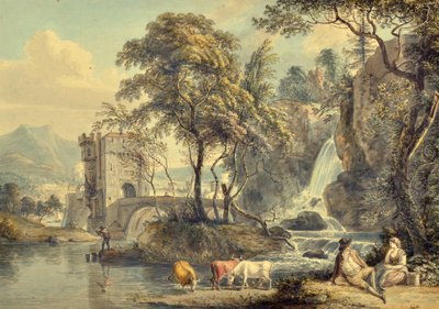 Paesaggio con cascata da Paul Sandby