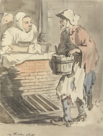 Grida di Londra- Qualsiasi Roba da Cucina da Paul Sandby