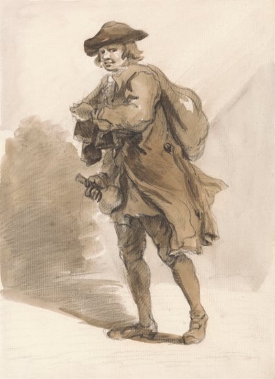 Grida di Londra: Un uomo con una bottiglia da Paul Sandby
