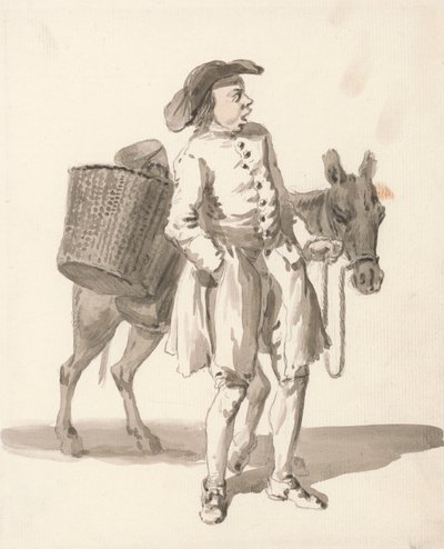Grida di Londra: Ragazzo con un asino da Paul Sandby