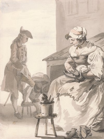 Grida di Londra: Pulitore di scarpe da Paul Sandby