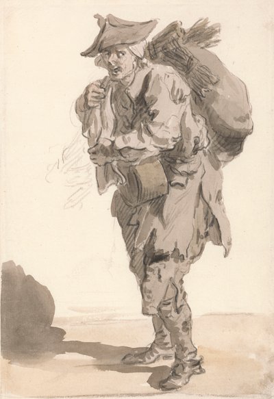 Grida di Londra: Carbone piccolo o spazzole da Paul Sandby