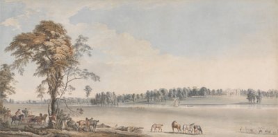Vista Nord-Ovest di Wakefield Lodge nella Foresta di Whittlebury, Northamptonshire da Paul Sandby