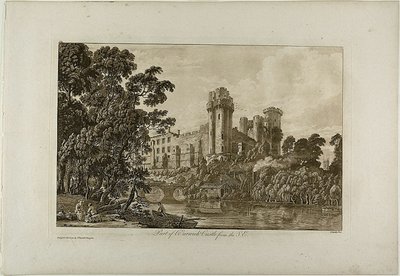 Parte del castello di Warwick da sud-est, tavola 4 da Paul Sandby