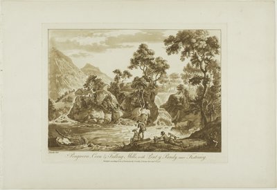 Mulini di Pengnern Corn e Fulling, con Pont y Pandy, Vicino a Festiniog da Paul Sandby
