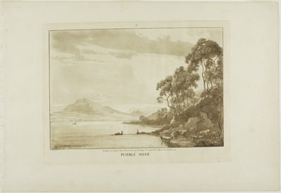 Pimble Meer, tavola dieci da Dodici vedute del Galles da Paul Sandby