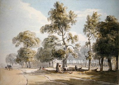 Polveriera, Hyde Park da Paul Sandby