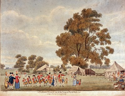?Prostituta cacciata dal campo a Hyde Park?, 1780 da Paul Sandby