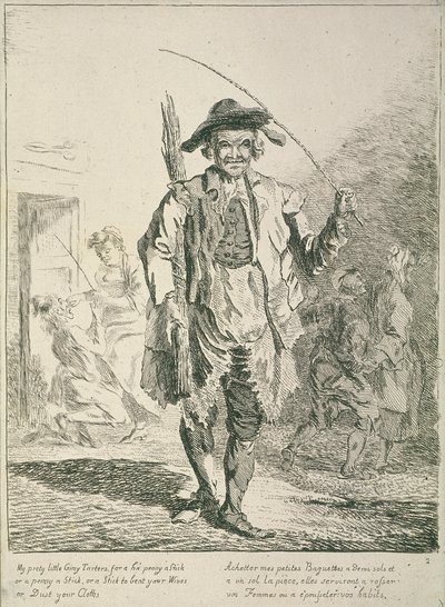 Venditore di bastoni, Grida di Londra da Paul Sandby
