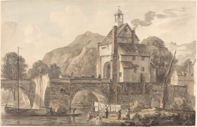 Il Ponte a Bridgnorth nello Shropshire da Paul Sandby