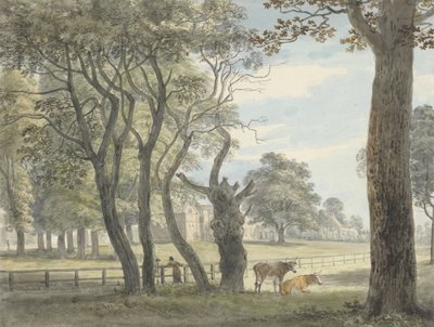 Il magazzino della polvere da sparo, Hyde Park, c.1790 da Paul Sandby