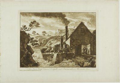 La fucina del ferro tra Dolgelli e Barmouth nella contea di Merioneth da Paul Sandby