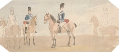 I dragoni leggeri da Paul Sandby