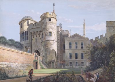Il cancello normanno e la casa del vicegovernatore da Paul Sandby