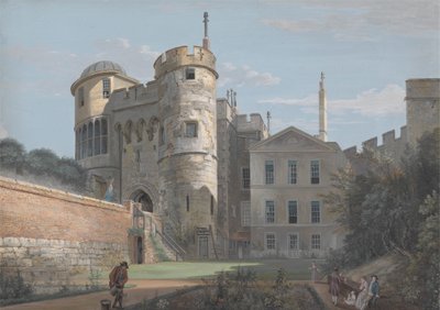 La porta normanna e la casa del vice governatore da Paul Sandby