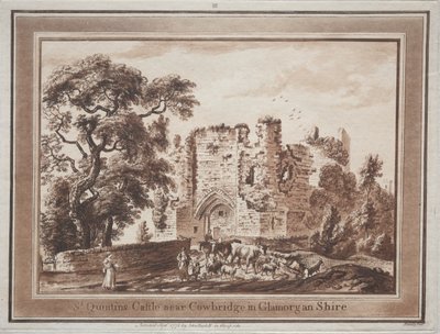 Dodici Vedute nel Galles del Sud: Castello di St. Quintin vicino a Cowbridge nel Glamorganshire da Paul Sandby