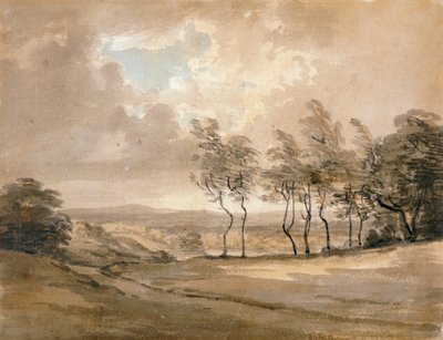 Veduta di Hampstead Heath, 18° secolo da Paul Sandby