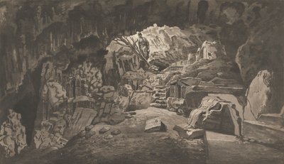 Vedute del Levante: La grotta sacra di Archidamo da Paul Sandby