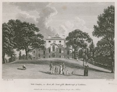 West Combe, nel Kent, la residenza della Marchesa di Lothian da Paul Sandby