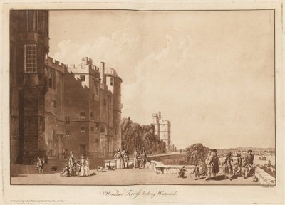 Terrazza di Windsor guardando verso ovest da Paul Sandby