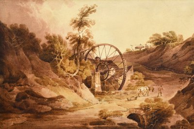 Grande Ruota, Broseley Shropshire, c1803 da Paul Sandby Munn