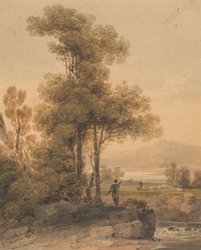 Paesaggio con figure, Cromach Water da Paul Sandby Munn