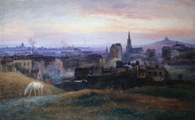 Vista panoramica di Parigi, vista da Ménilmontant da Paul Schaan