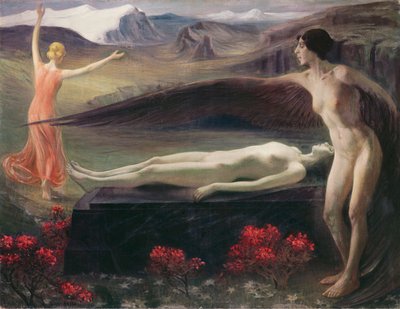 Donne in un Paesaggio da Paul Schad Rossa