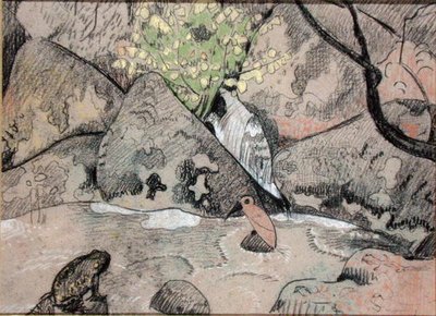 Paesaggio con un uccello e un rospo da Paul Sérusier