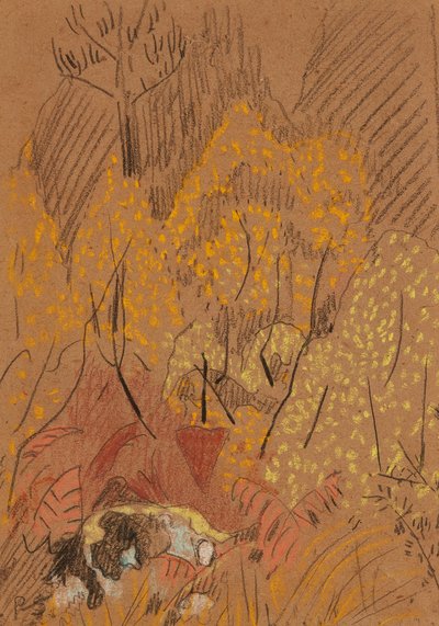 Paesaggio Autunnale al Rocher Noir et Blanc, Pont Aven da Paul Sérusier