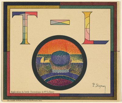 Applicazione del cerchio cromatico di Mr. Ch. Henry da Paul Signac