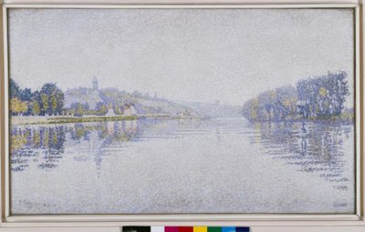 Bordi del fiume. La Senna a Herblay da Paul Signac