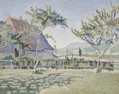 Comblat-le-Château, il prato, Opus 161, giugno-luglio 1887 da Paul Signac