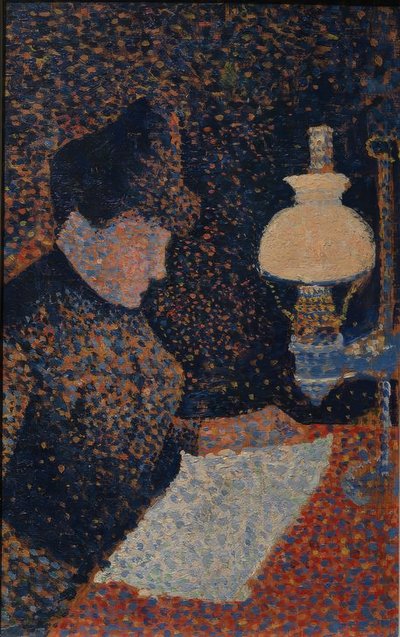 Donna sotto la lampada da Paul Signac