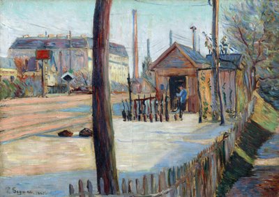 Incrocio ferroviario vicino a Bois-Colombes da Paul Signac