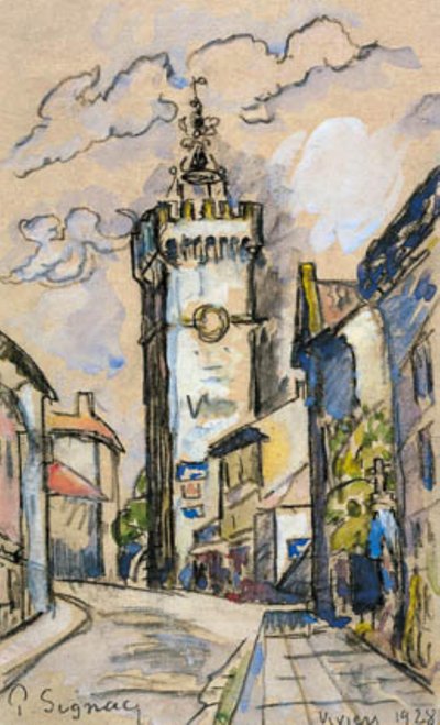 Il campanile di Viviers da Paul Signac