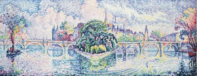 Le Jardin du Vert-Galant, c. 1928 da Paul Signac