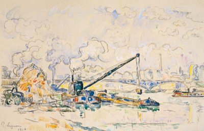 Il ponte Mirabeau. Il mucchio di sabbia da Paul Signac