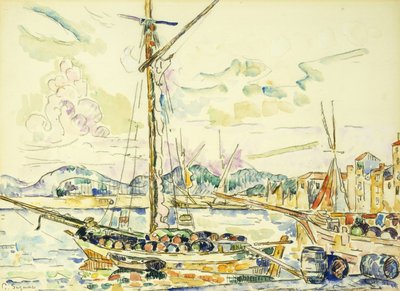 Il porto di Saint-Tropez da Paul Signac
