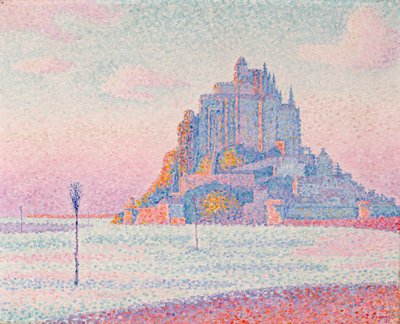 Mont Saint-Michel, tramonto da Paul Signac