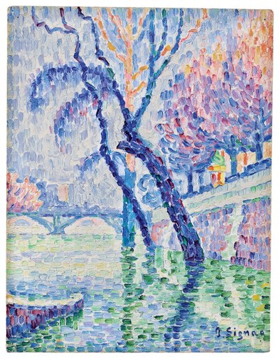 Pont des arts, Inondazione, 1930 da Paul Signac