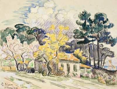 Saint Tropez. Le Cabanon (?) da Paul Signac