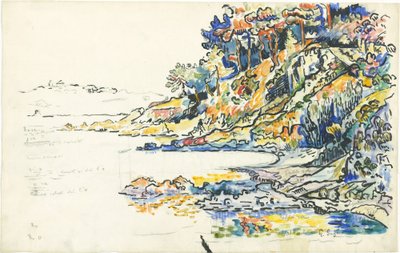 La calanca a Saint Tropez da Paul Signac