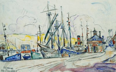 Il porto di Fecamp, 1930 da Paul Signac