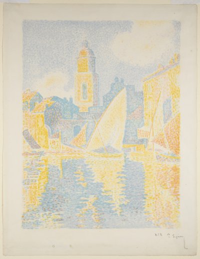 Il porto di Saint-Tropez II da Paul Signac