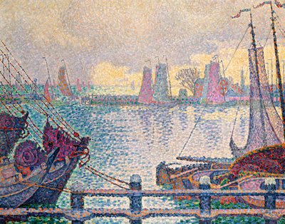 Il porto di Volendam, 1896 da Paul Signac